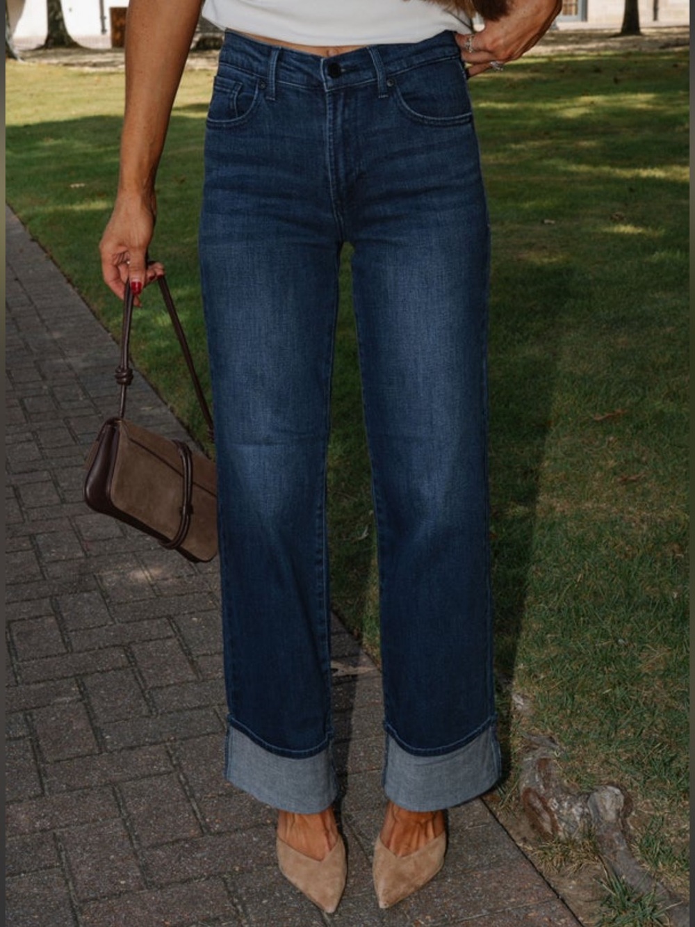 BRAND NEW! Dark Blue Straight-Leg Jeans